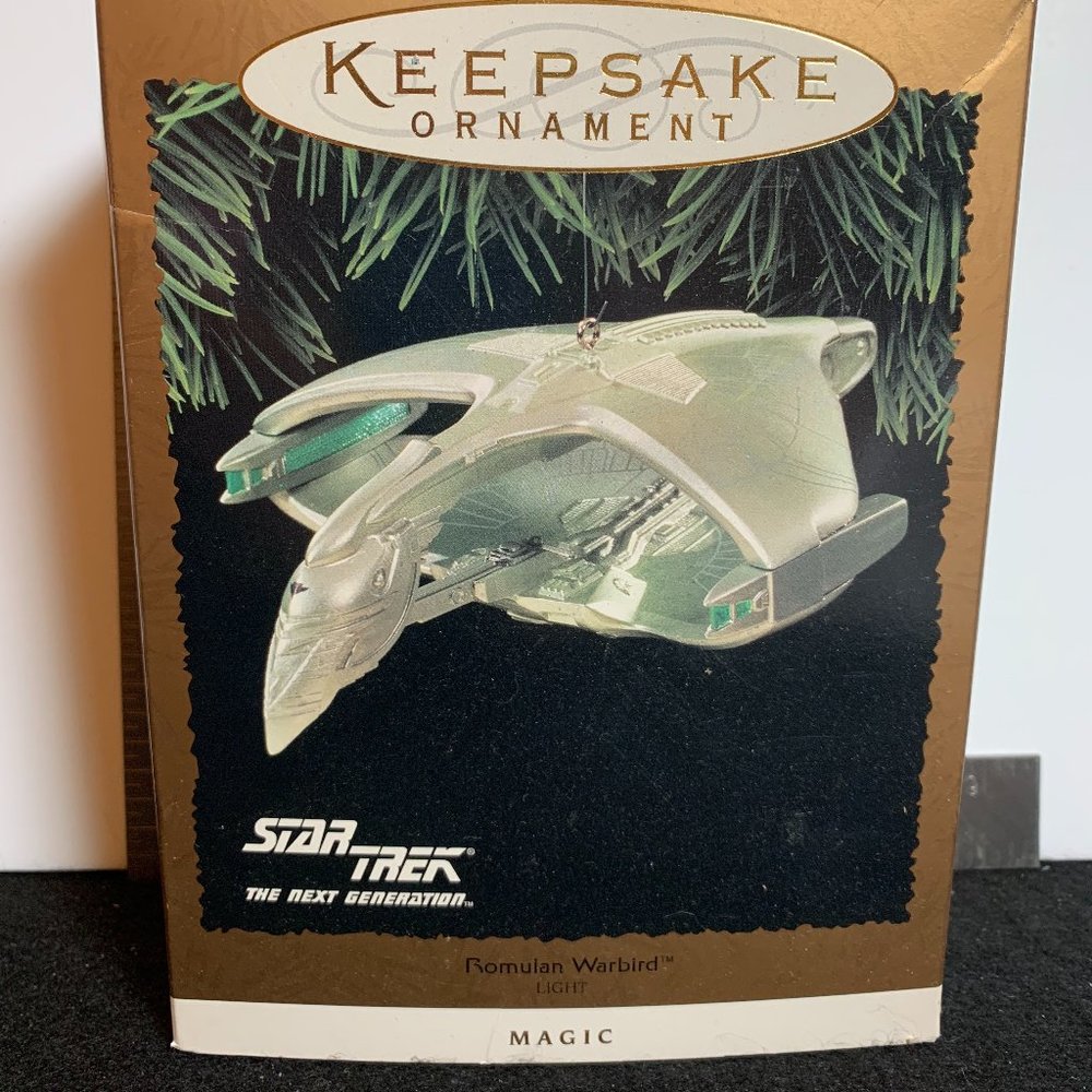 Star Trek Romulan Warbird plug-in ornament Hallmark